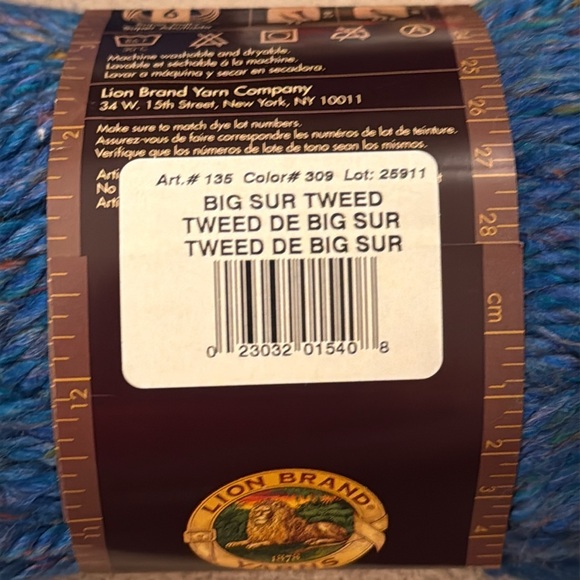 Lion Brand Yarn • Big Sur Tweed • Lot of 10 - Picture 5 of 7